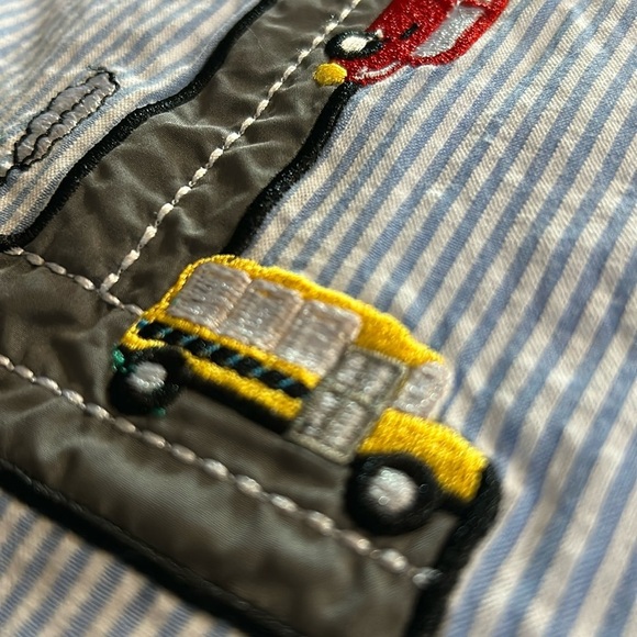 Seersucker Summer Toddler Romper - Picture 3 of 10